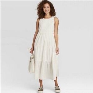 A New Day sleeveless tiered maxi dress